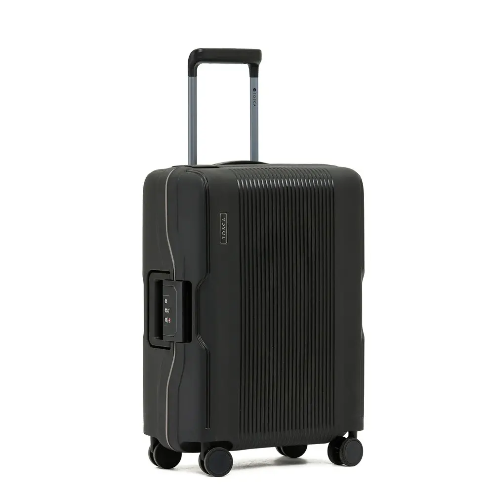 Tosca Knox 21" Cabin Trolley Travel Hard Case Suitcase 55x40x20cm - Black