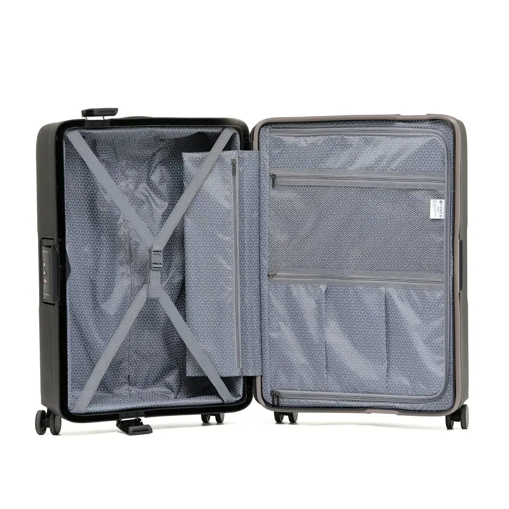 Tosca Knox 21" Cabin Trolley Travel Hard Case Suitcase 55x40x20cm - Black