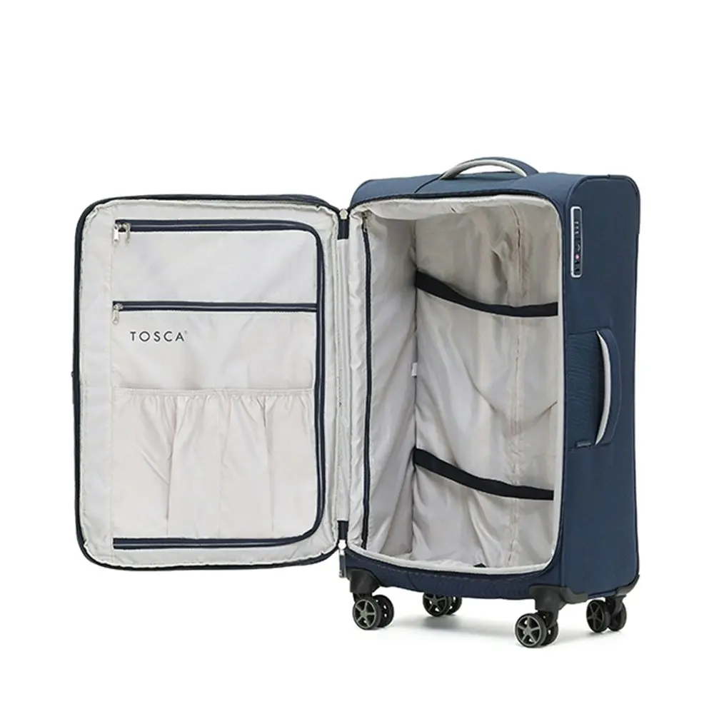 Tosca Vega 32" Holiday/Travel Luggage Suitcase Checked Baggage Trolley Bag Navy