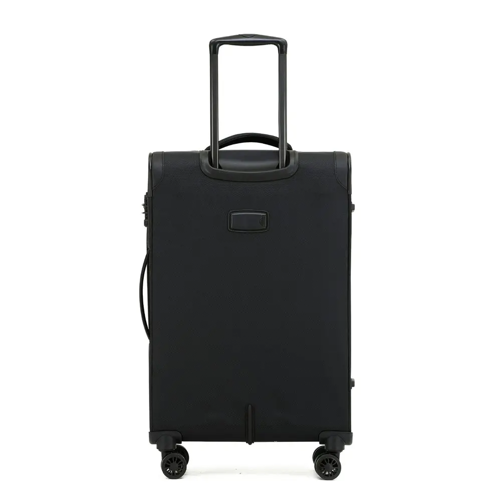 Tosca So-Lite 3.0 25" Checked Trolley Luggage Holiday/Travel Suitcase - Black