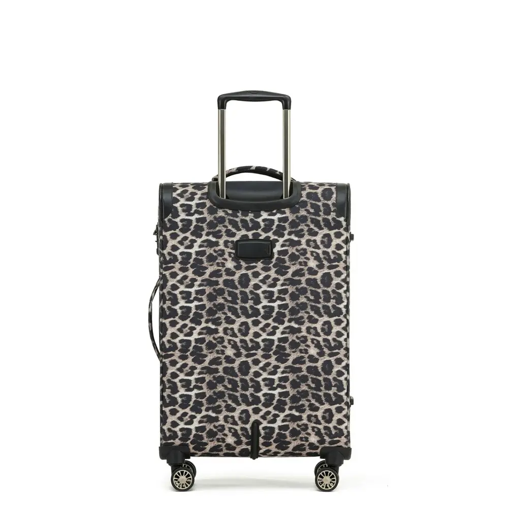 Tosca So-Lite 3.0 25" Checked Trolley Luggage Holiday/Travel Suitcase - Lepoard