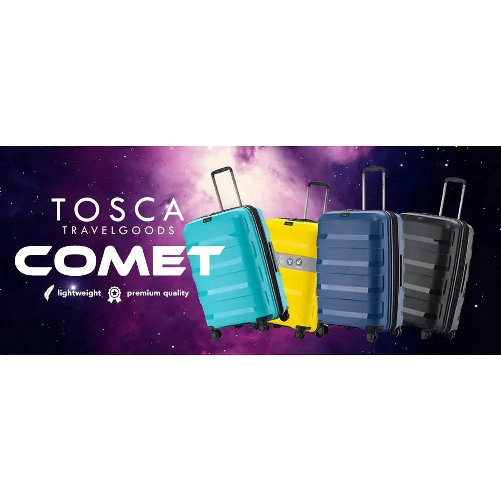 Tosca Comet PP 20" Cabin Trolley Travel Hard Case Suitcase 55x40x25cm - Teal