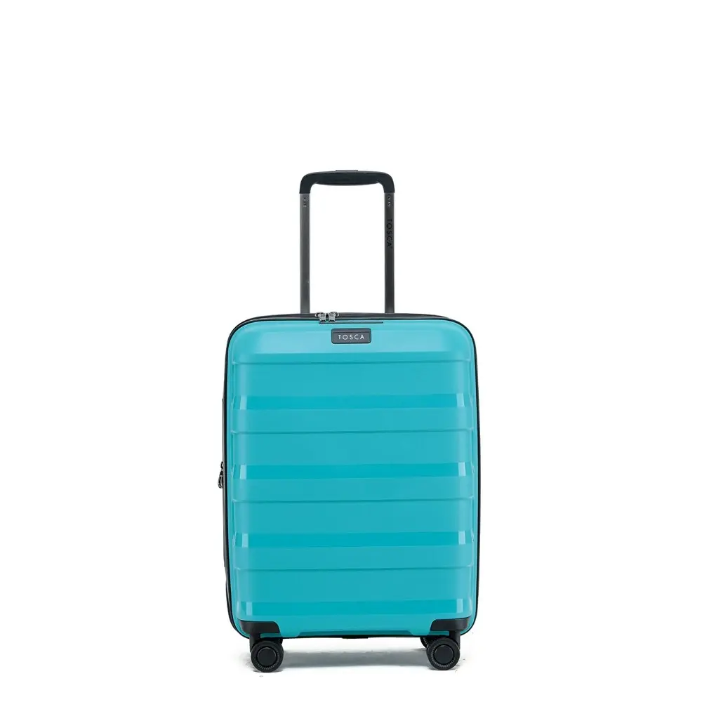 Tosca Comet PP 20" Cabin Trolley Travel Hard Case Suitcase 55x40x25cm - Teal