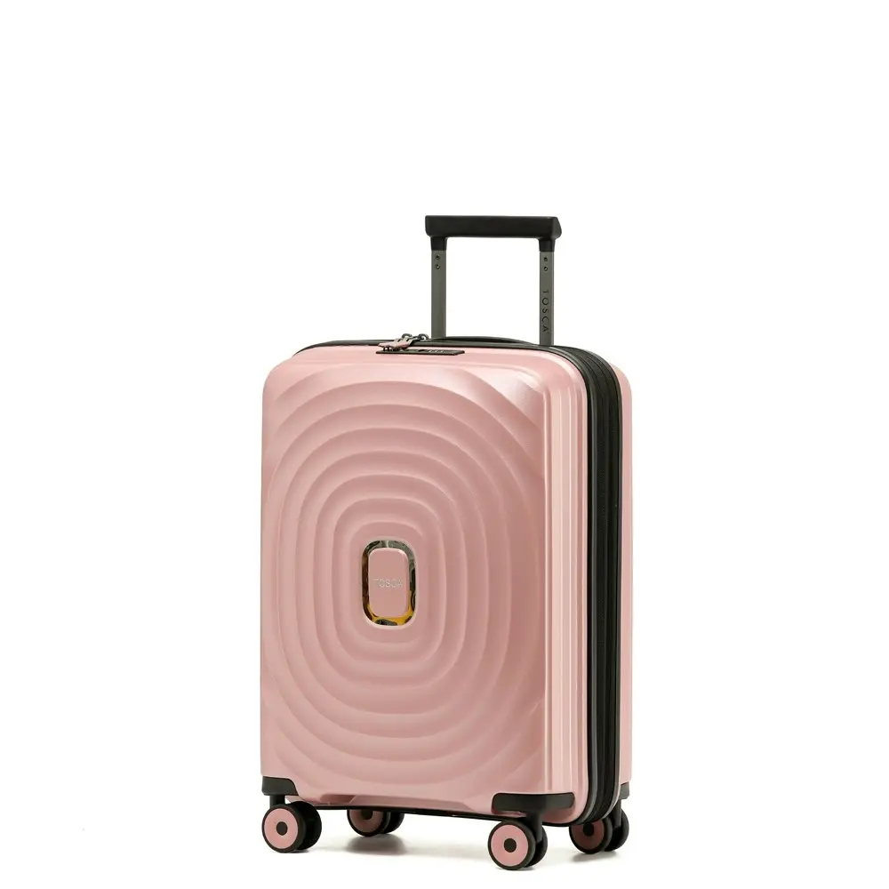 Tosca Eclipse 20" Cabin Trolley Travel Lightweight Suitcase 55x40x25cm Rose Gold