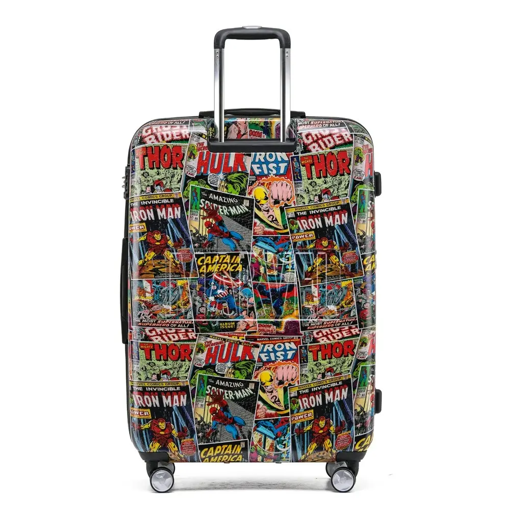 Marvel Comic Cover Pattern Retro Pc 19" Cabin Trolley Luggage Travel Suitcase