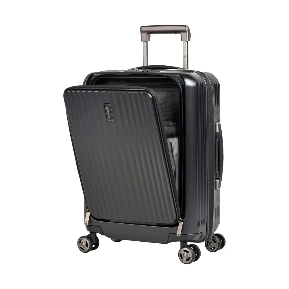 Eminent 20" Trolley Cabin Hard Case Luggage Travel Suitcase 55x40x23cm - Black