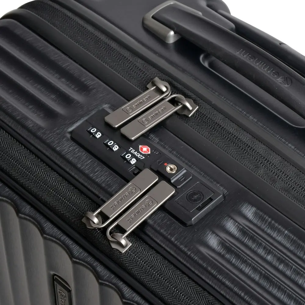 Eminent 20" Trolley Cabin Hard Case Luggage Travel Suitcase 55x40x23cm - Black