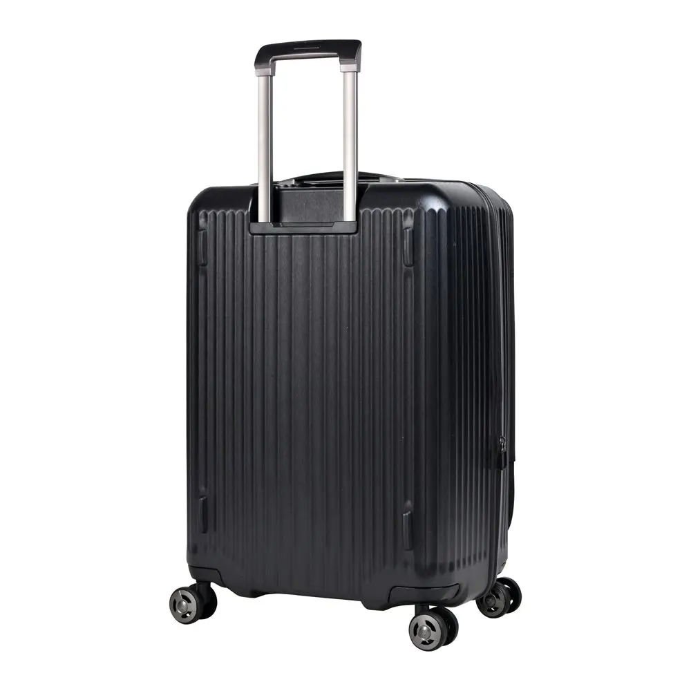 Eminent 24" Trolley Checked Hard Case Luggage Travel Suitcase 67x45x32cm - Black