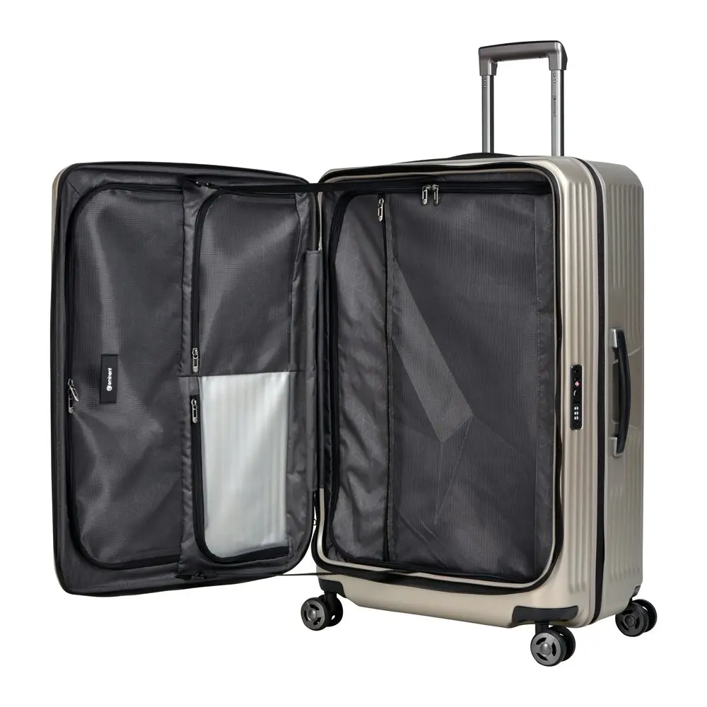 Eminent 28" Trolley Checked Case Luggage Travel Suitcase 76x50x33cm - Champagne