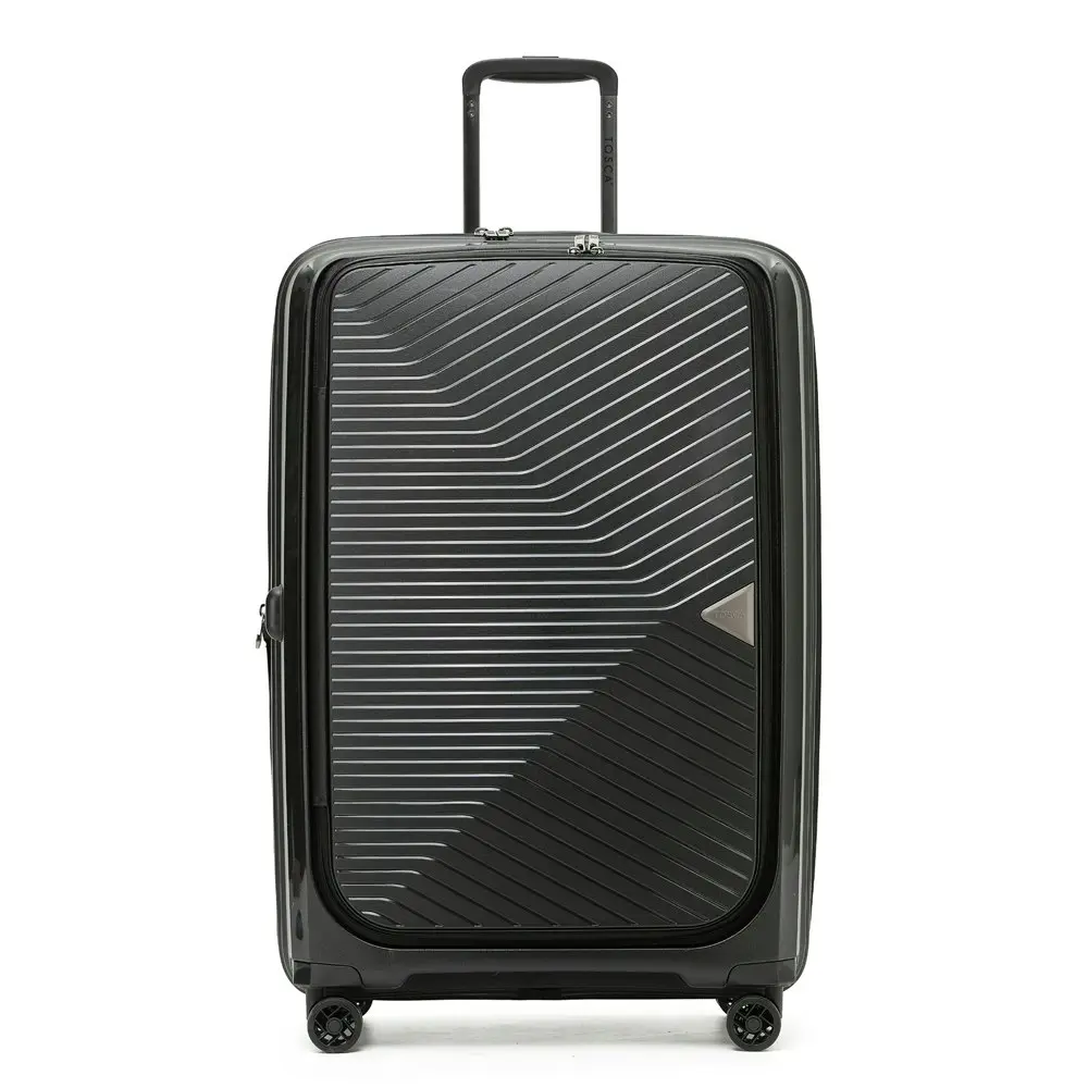 Tosca Space X 29" Trolley Checked Luggage Hard Backed Travel Suitcase - Black