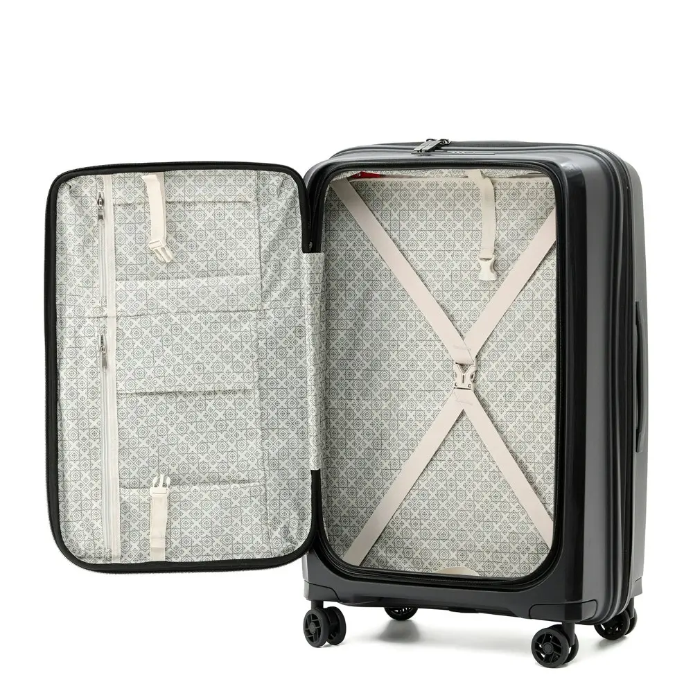 Tosca Space X 29" Trolley Checked Luggage Hard Backed Travel Suitcase - Black