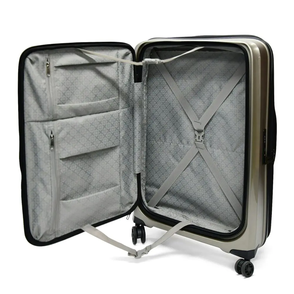 Tosca Space X 29" Trolley Checked Luggage Hard Back Travel Suitcase - Champagne