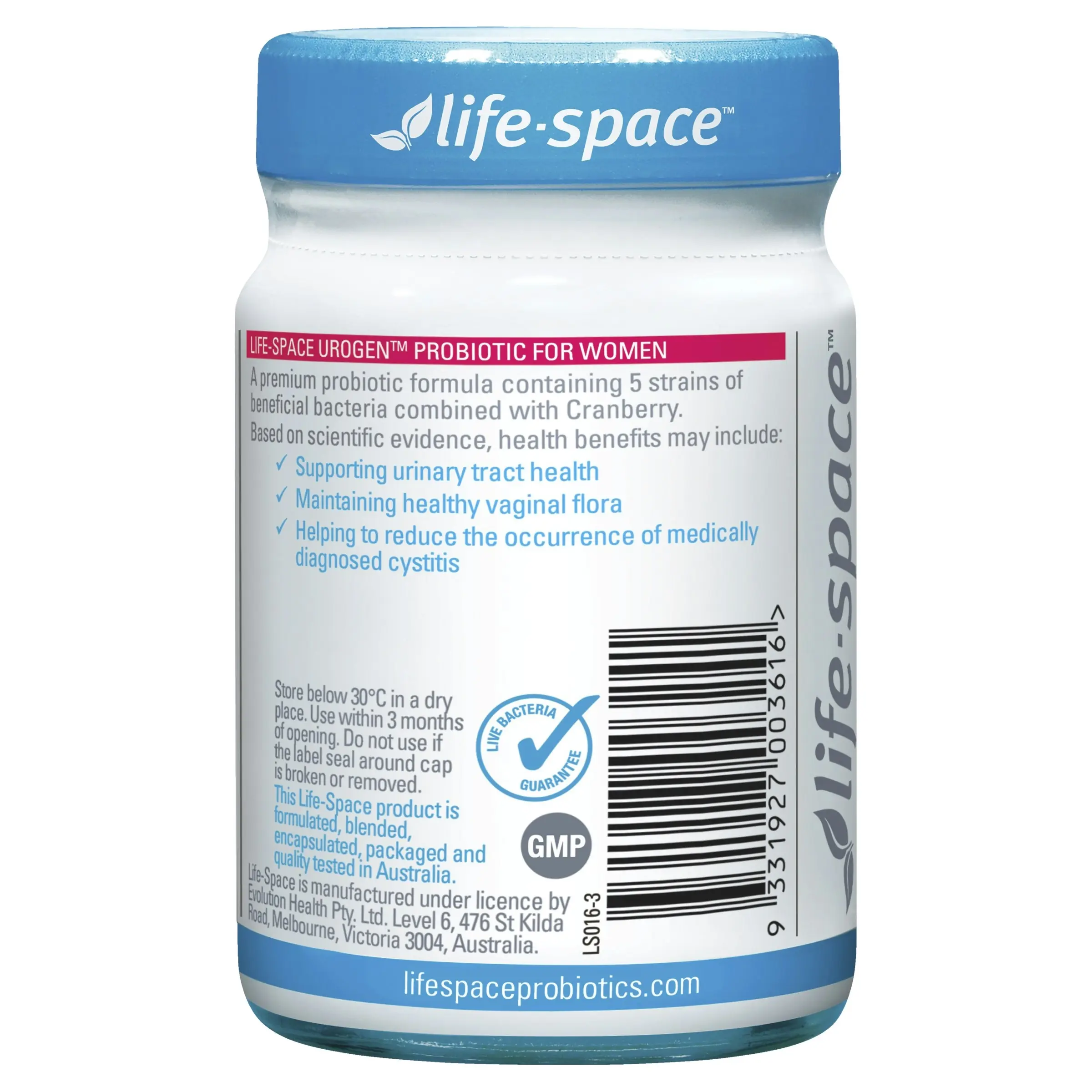 Life Space Urogenital For Women 60 Caps