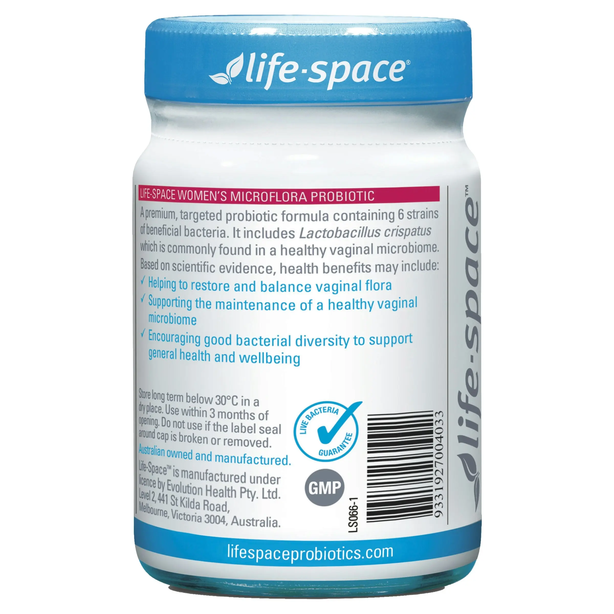 Life Space Probiotic Women's Microflora 60 Cap