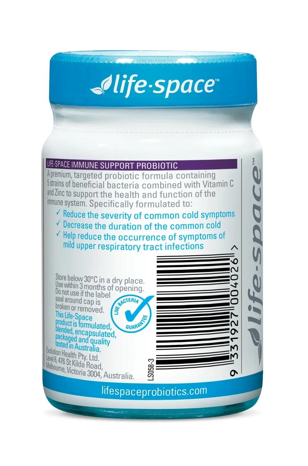 Life Space Immune Suppoert Probiotic 60 Capsules