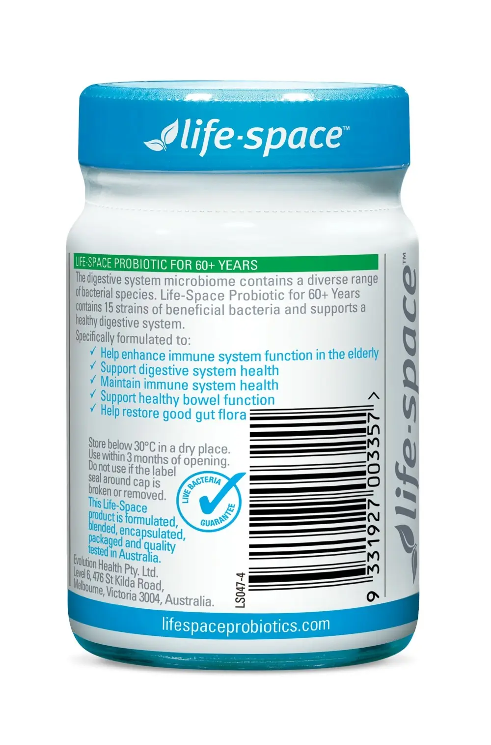 Life Space Probiotic For 60+ Years 60 Caps