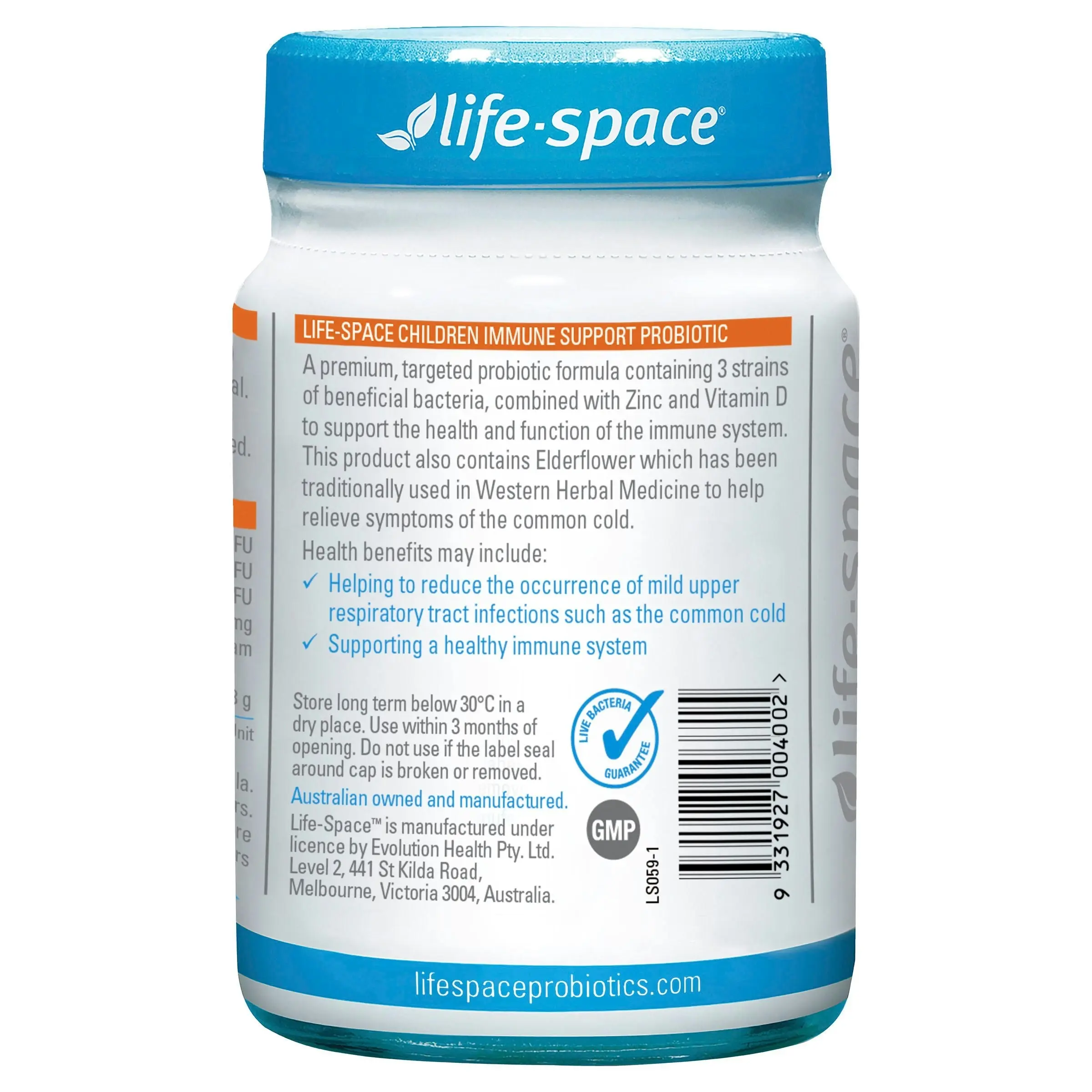 Life Space Probiotic Chld Imn 60G