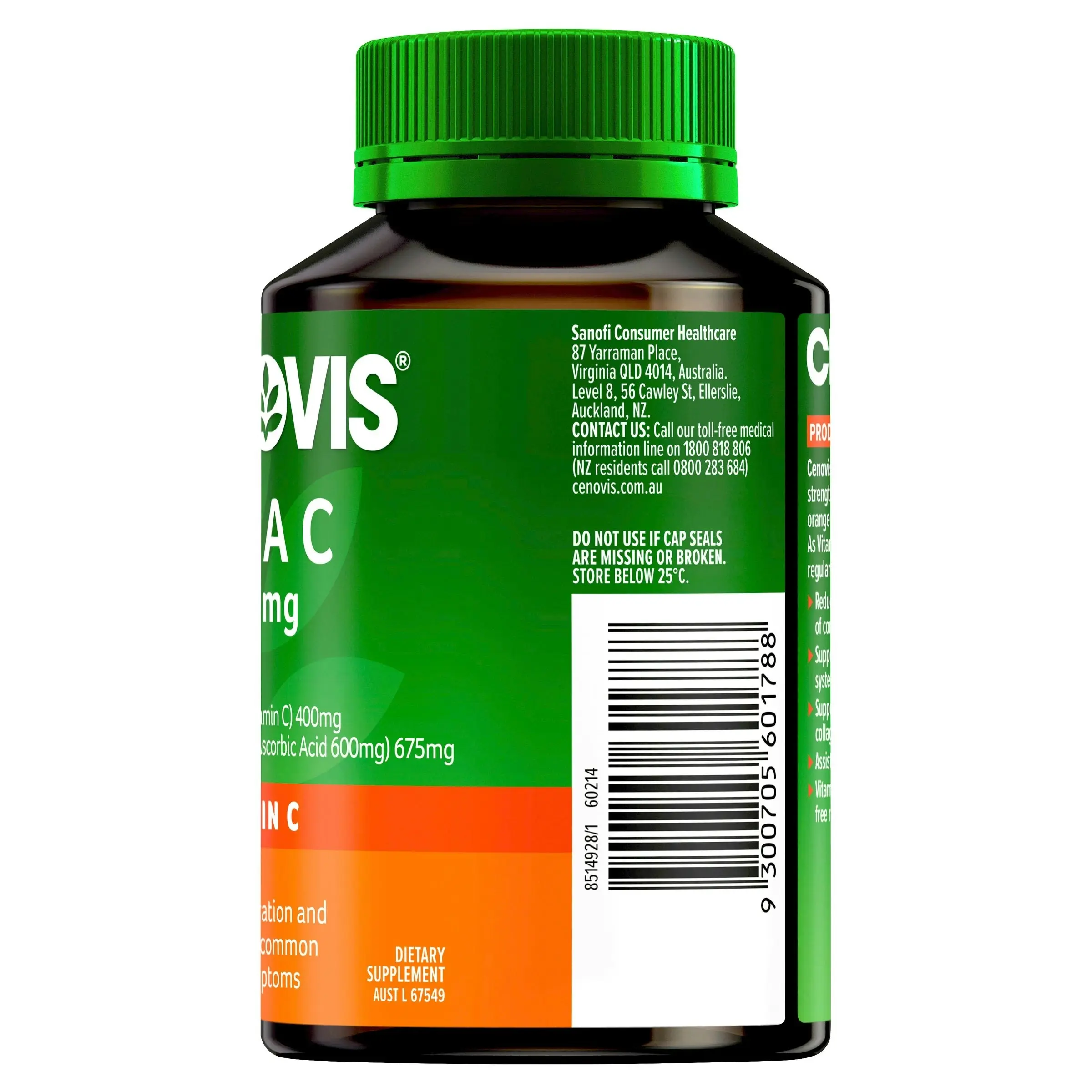 Cenovis Mega C 1000Mg 60 Tablets