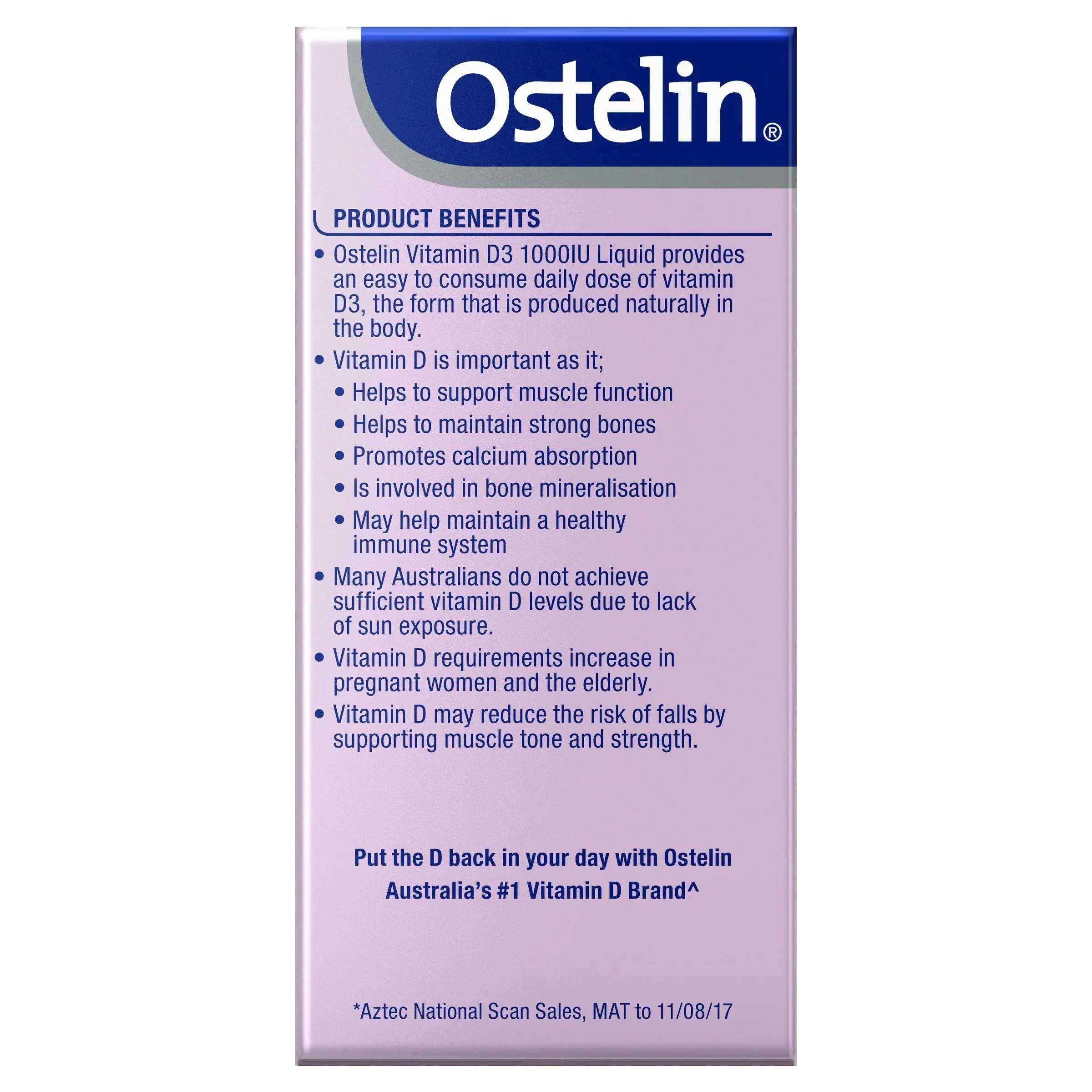 Ostelin Vitamin D3 1000IU Liquid 50mL