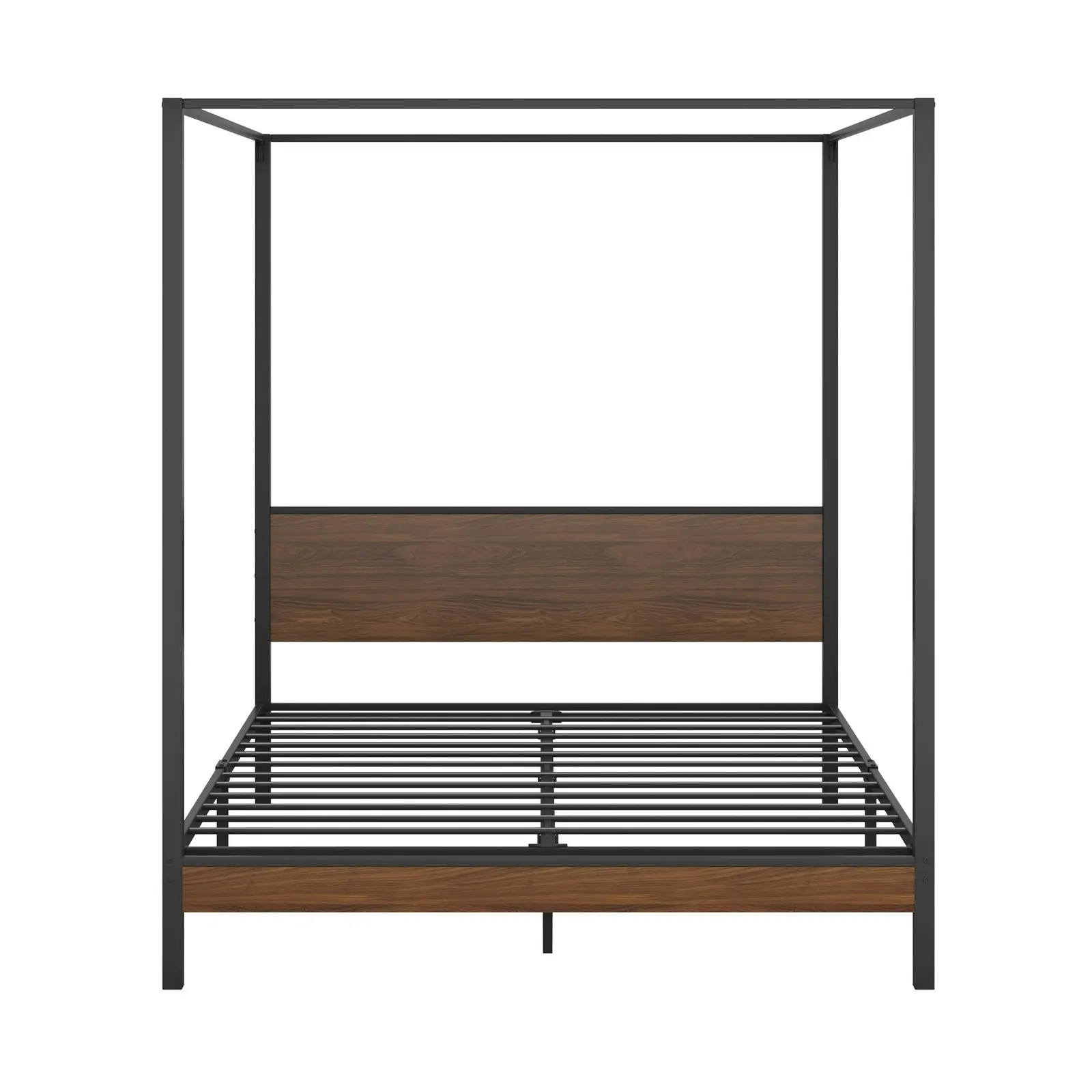 Oikiture Metal Canopy Bed Frame Queen Size Beds Platform