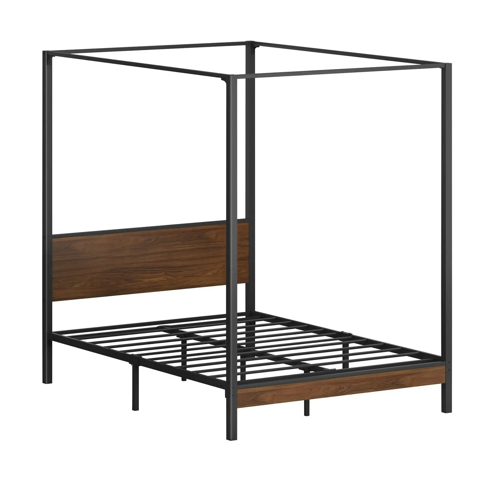 Oikiture Metal Canopy Bed Frame Double Size Beds Platform