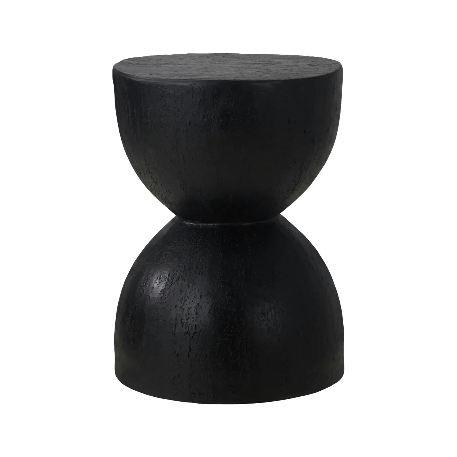 Oikiture Side Table Coffee Bedside End Stool Stand Stone Outdoor Indoor Black