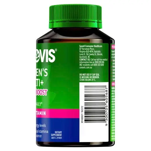 Cenovis Womens Multi + Energy Boost 50 Tablets