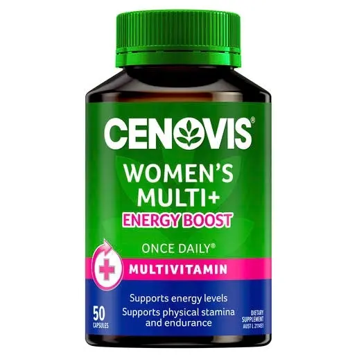 Cenovis Womens Multi + Energy Boost 50 Tablets