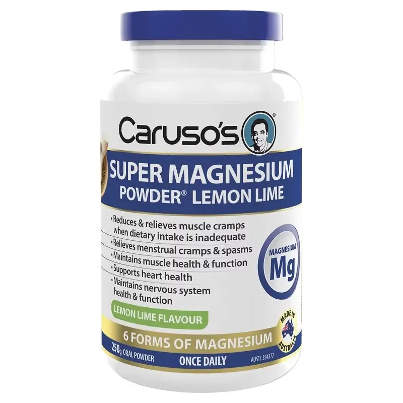 Caruso's Super Magnesium Powder(R) Lemon Lime 250g