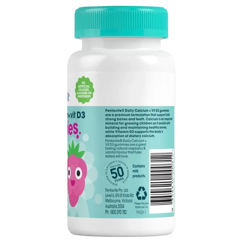 Pentavite Calcium + Vit D3 Kids Gummies 60