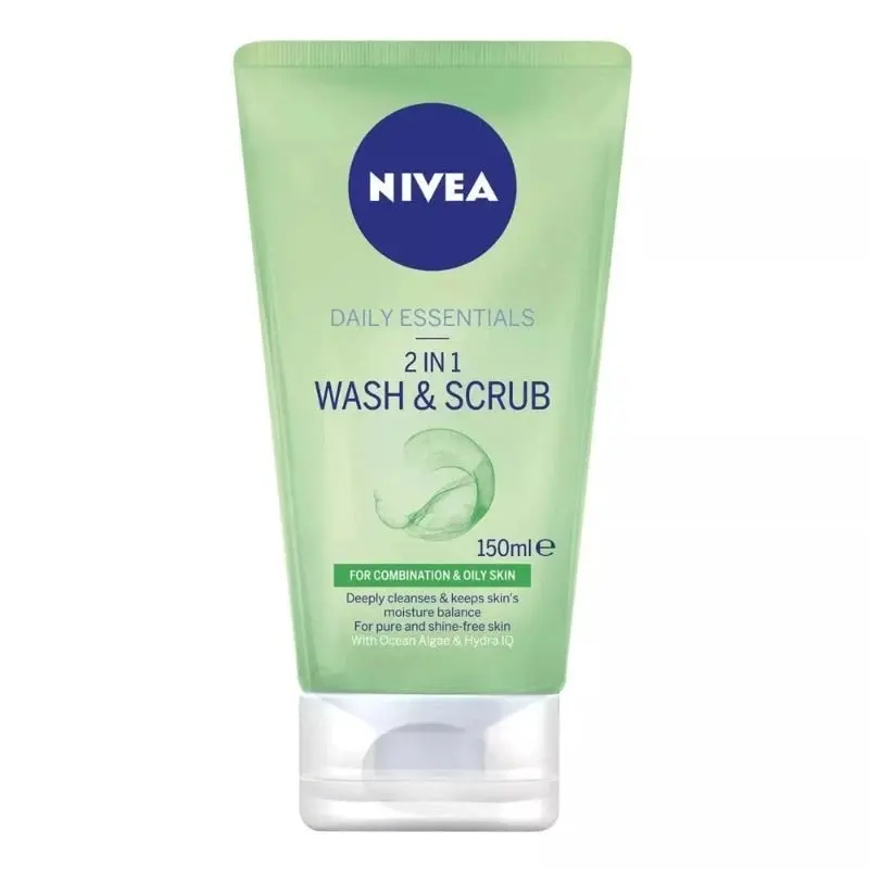 Nivea Daily Essentials 2-in-1 Wash & Scrub 150ml