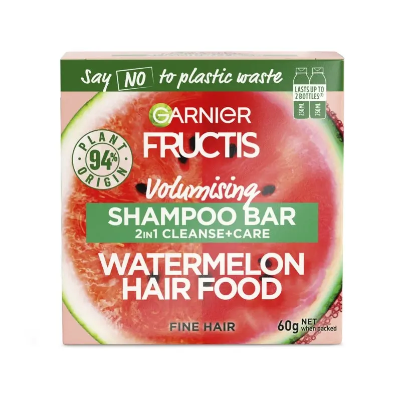 Garnier Fructis Watermelon Hair Food 2in1 Shampoo Bar 60g