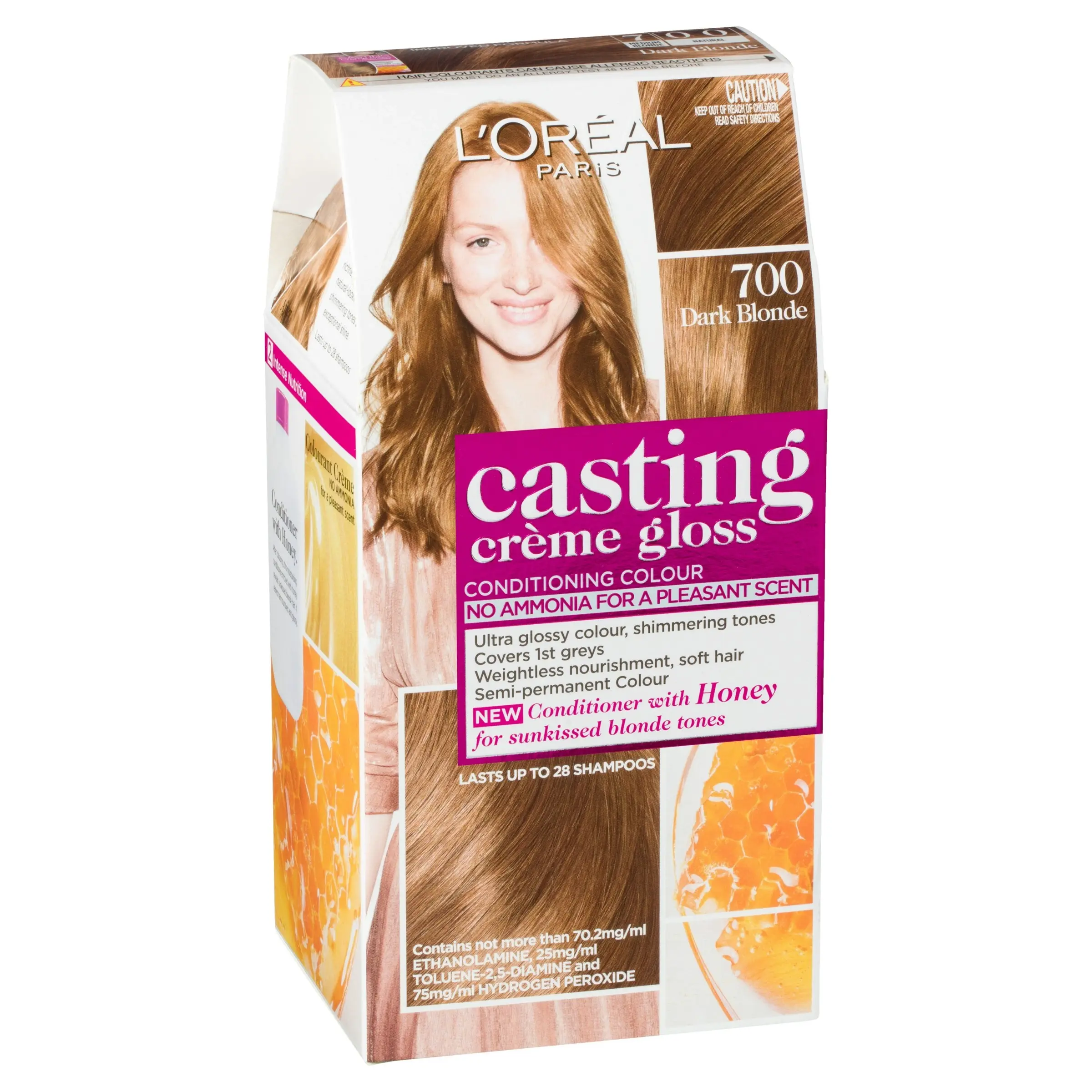 L'Oreal Paris Casting Creme Gloss Semi-Permanent Hair Colour - 700 Dark Blonde (Ammonia Free)