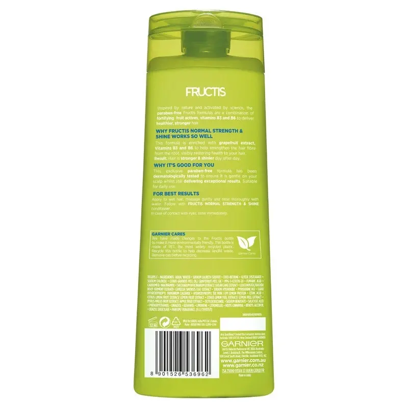 Garnier Fructis Normal Strength & Shine Shampoo 315ml for Normal Hair