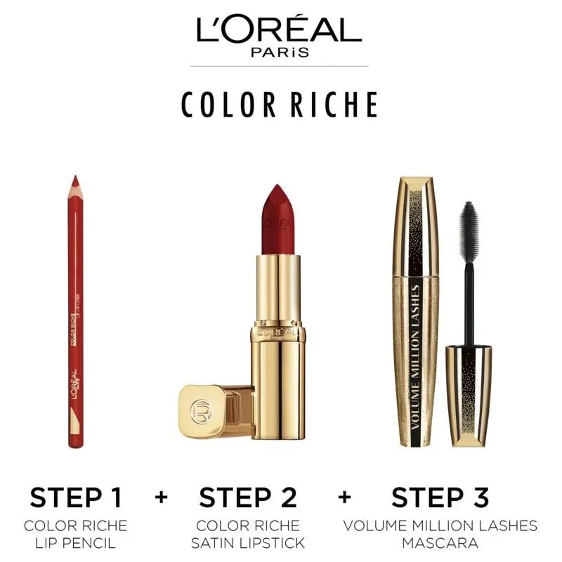 L'Oreal Paris Lipstick Colour Riche Satin 302 Rosewood