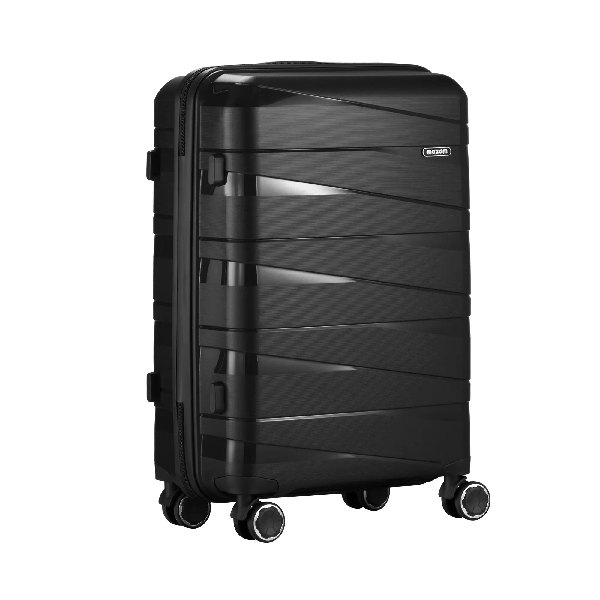 Mazam 28" Luggage Suitcase Trolley Set Travel TSA Lock Storage PP Case Black