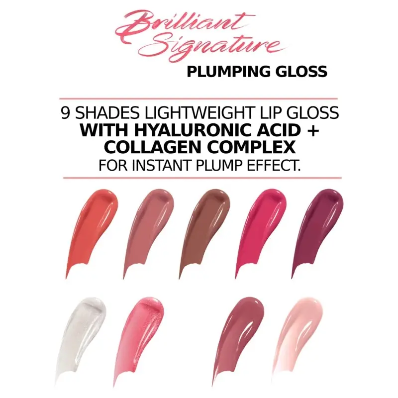 L'Oreal Paris Liquid Brilliant Signature Plumping Lip Gloss 416 I Raise