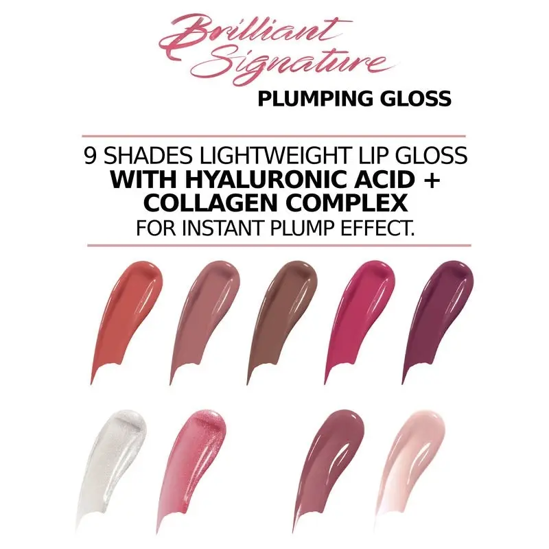 L'Oreal Liquid Brilliant Signature Plumping Lip Gloss 404 I Assert