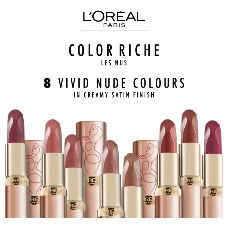 L'Oreal Paris Colour Riche Lipstick Satin Nude 181 Intense