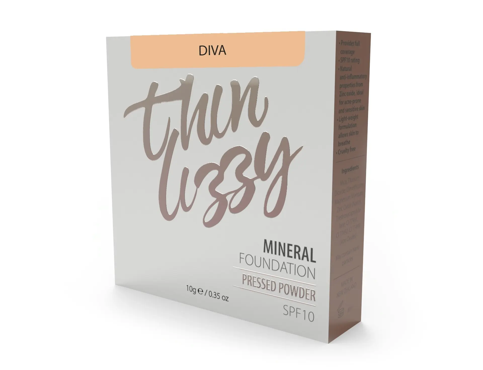 Thin Lizzy Pressed Mineral Foundation - Diva