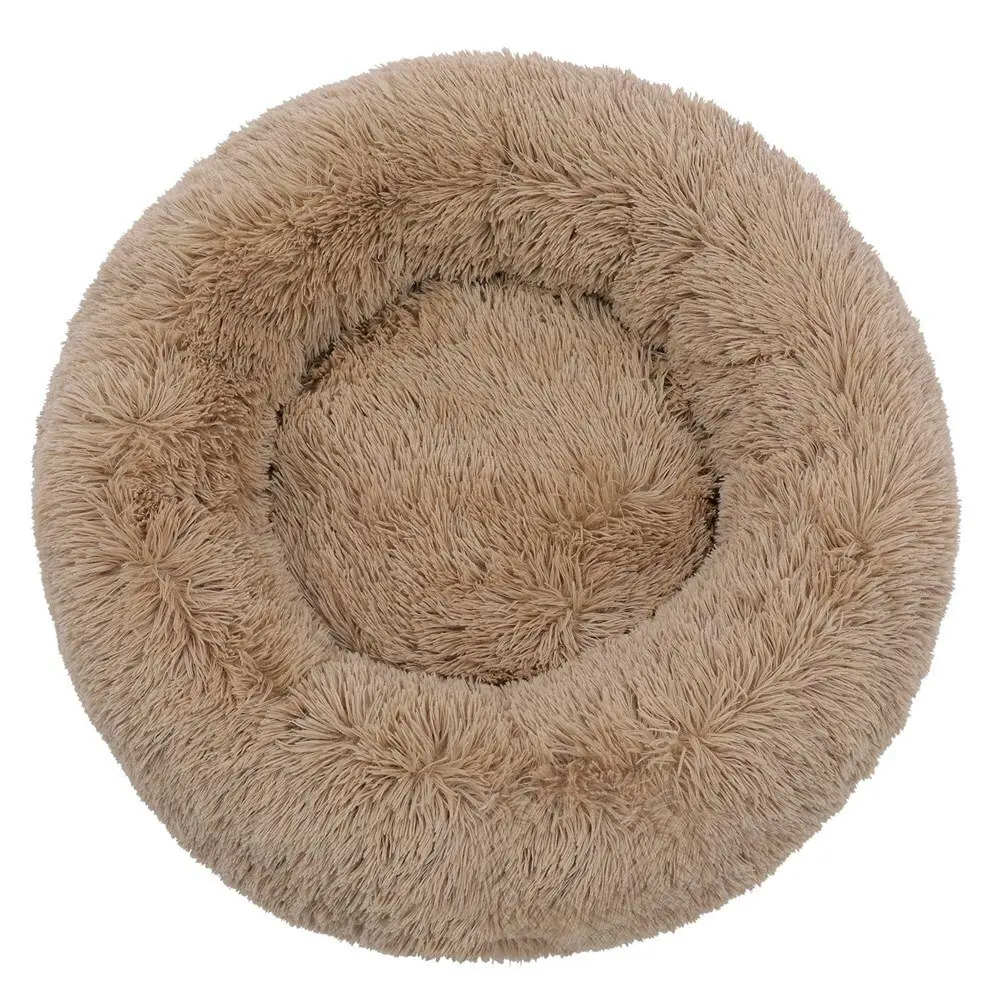 Paws & Claws Pet/Dog Calming 70x70cm Soft Cosy Plush Blanket Round Camel Brown