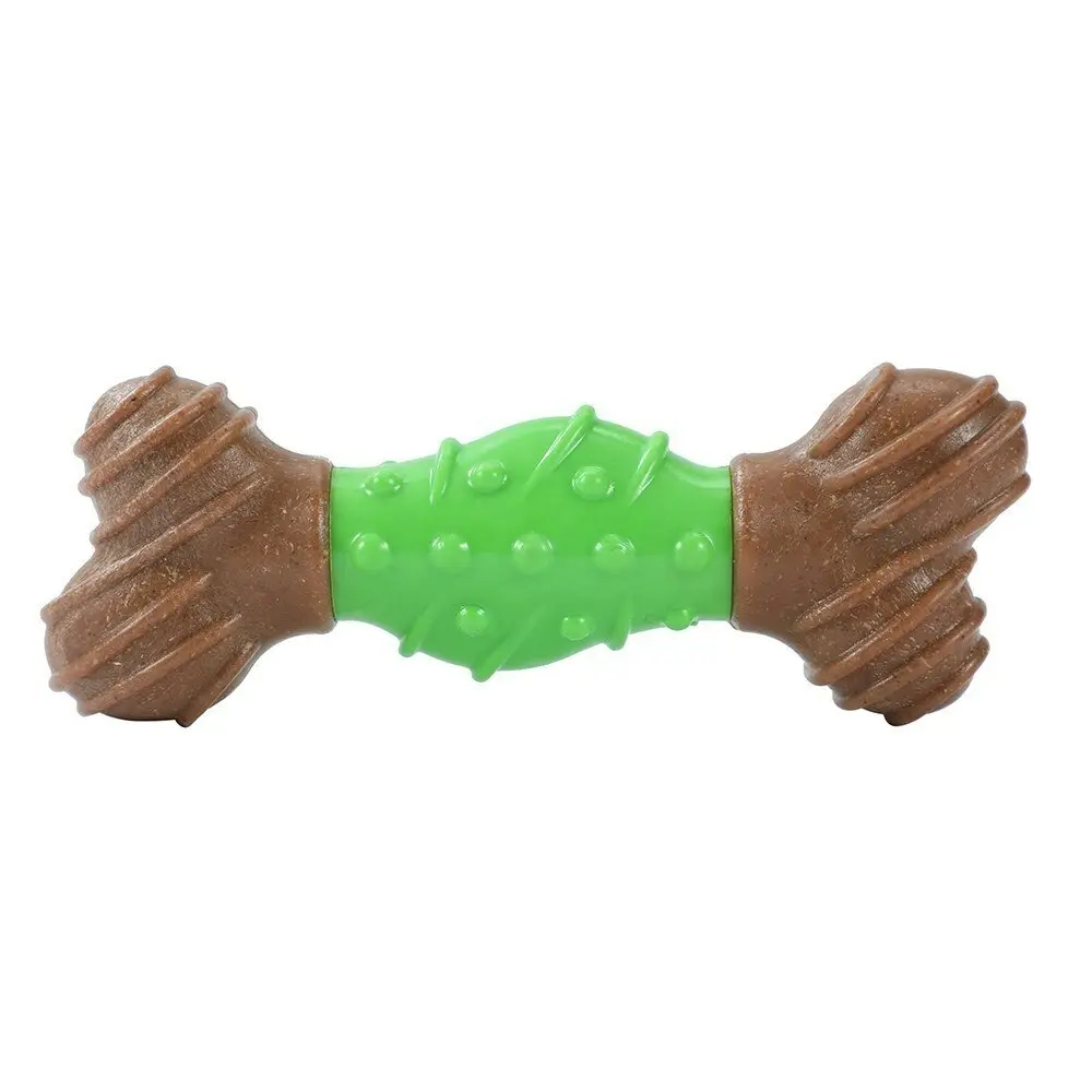 2x Paws & Claws BooBone 15cm Bamboo Fibre Dental  Dog Chew Treat/Toy Spearmint