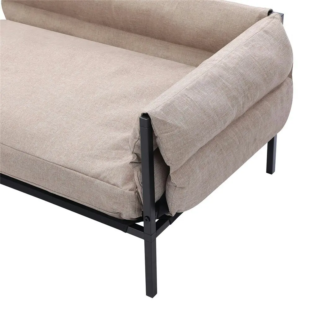 Paws & Claws Elevated Sofa Pet/Dog Sleeping Bed Large 93.5x63cm Linen Beige