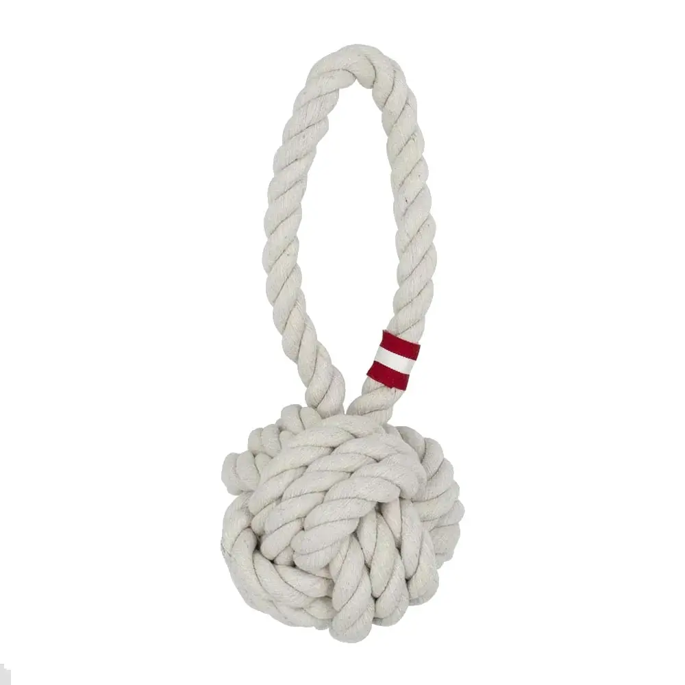 2x Louie Living Urban Tug Rope Fun Play Teeth/Gum Dog/Pet Game Toy Medium White