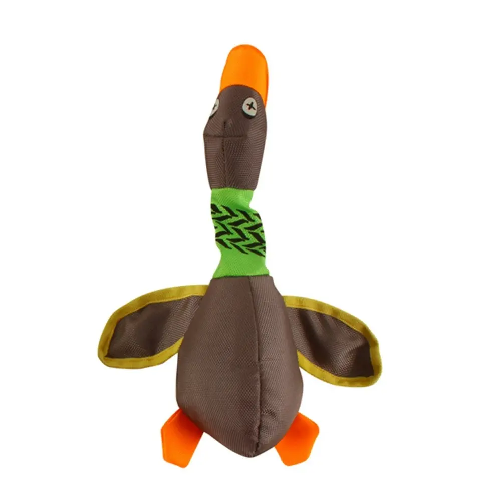 2x Pro Pet 34x25cm Duck Plush w/ Squeaker Interactive Fun Play Dog Toy Assorted