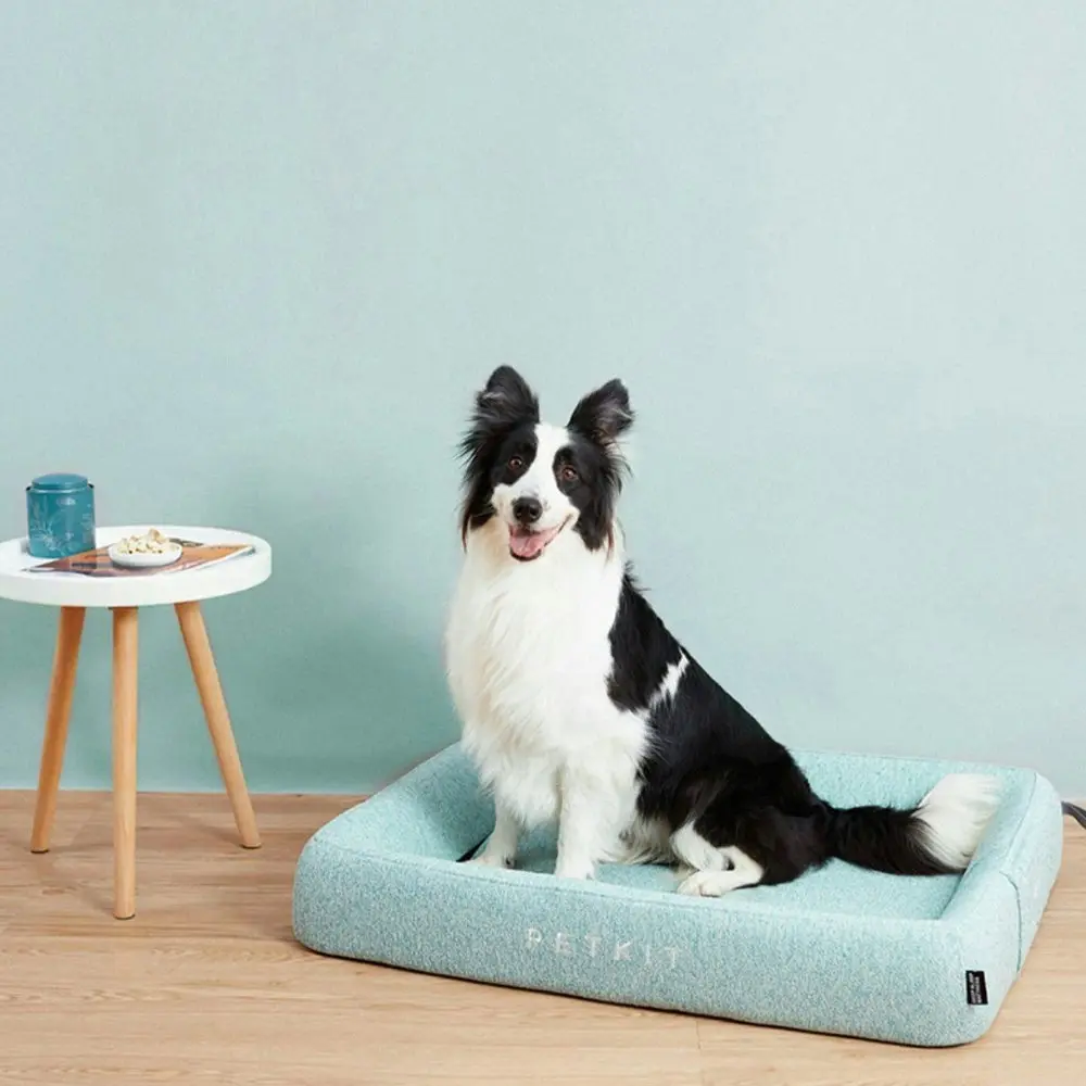 Petkit Four Season Deep Sleep Pet/Cat Bed Rectangle Cushion Large Mint Green