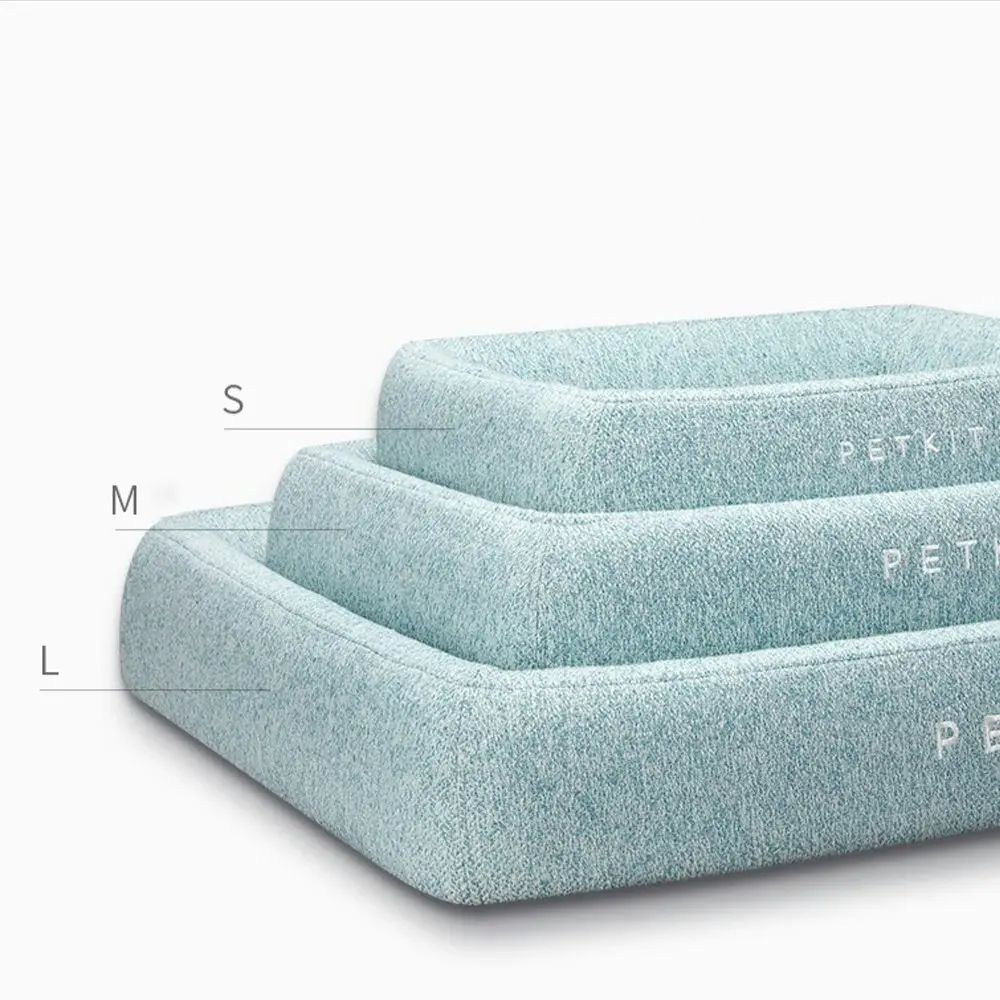 Petkit Four Season Deep Sleep Pet/Cat Bed Rectangle Cushion Large Mint Green