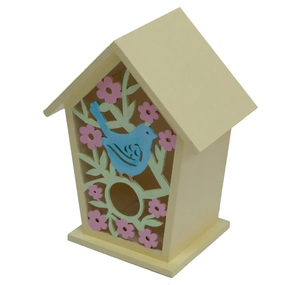 2x Boyle Art/Craft 16.5cm Plywood Laser Cut Birdhouse Storage Box Home Decor