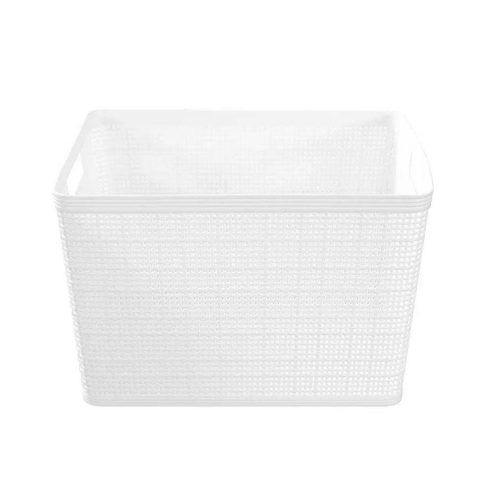 2x Boxsweden Ivy Weave 34.5cm Basket Home Storage Organiser w/ Handles Asst