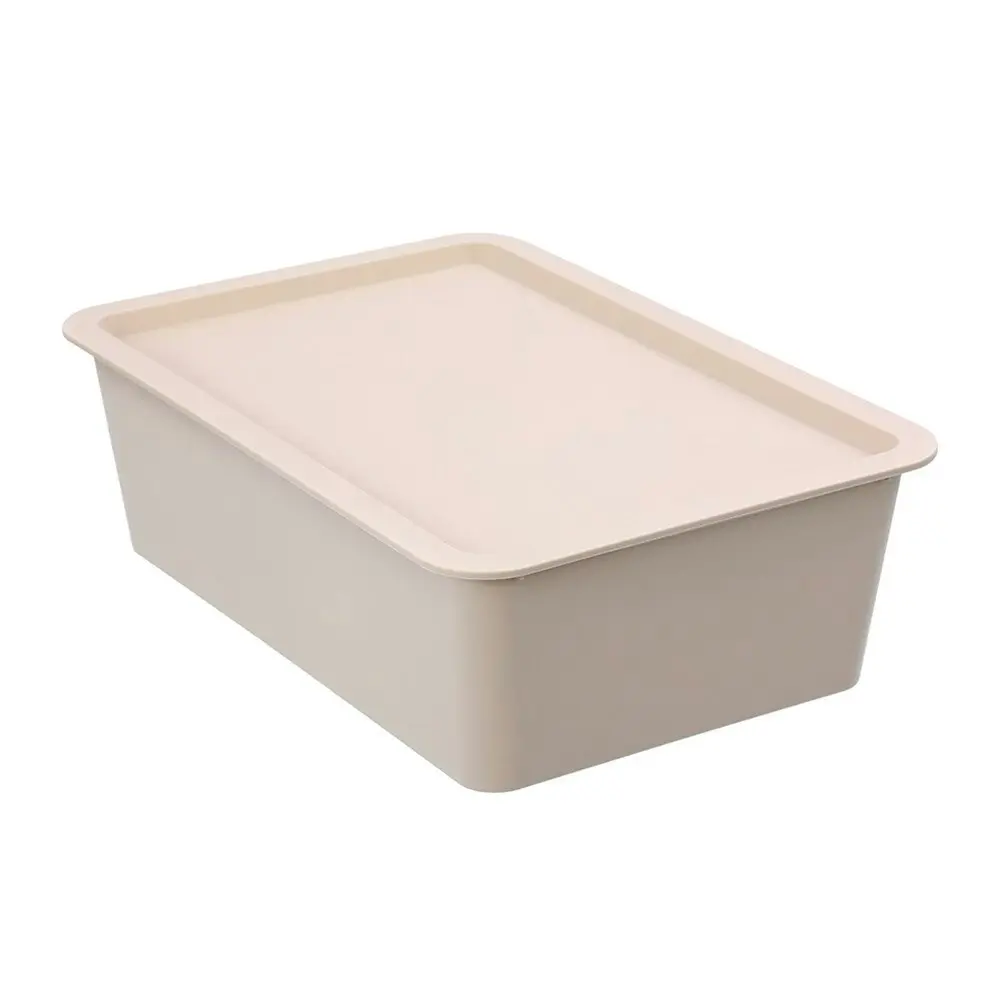 3x Boxsweden Tidy 7L/37.5x11.5cm Storage Box Lidded Rectangle Organiser Asst